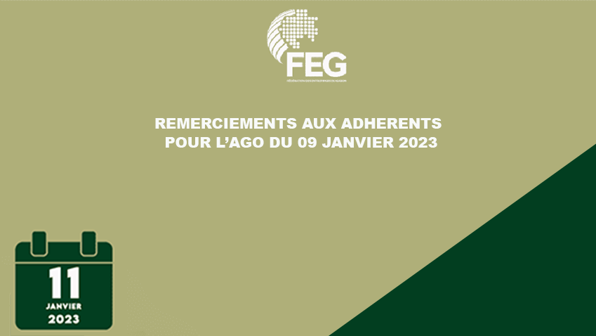 Remerciements aux Adhérents pour l'AGO du 09 janvier 2023 .