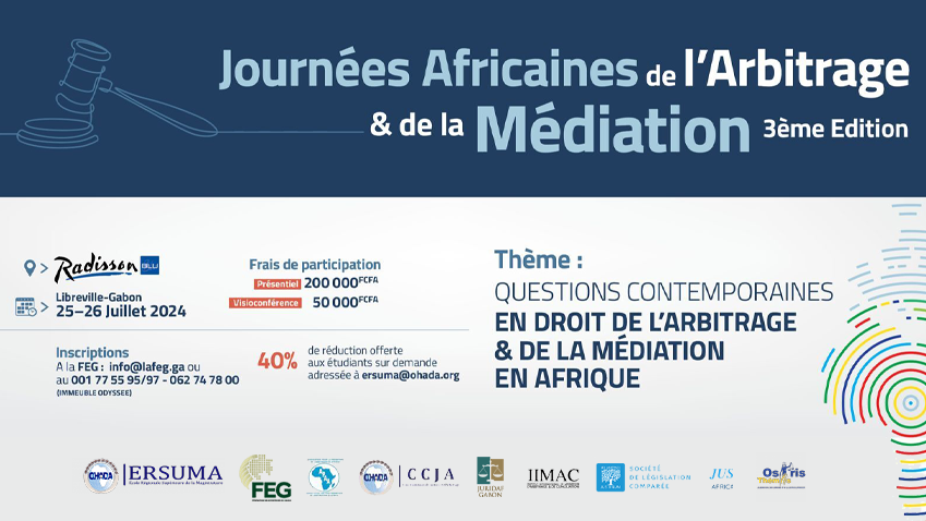 Journées Africaines de l’Arbitrage et de la Médiation (JAAM), 3ème édition - 2024 