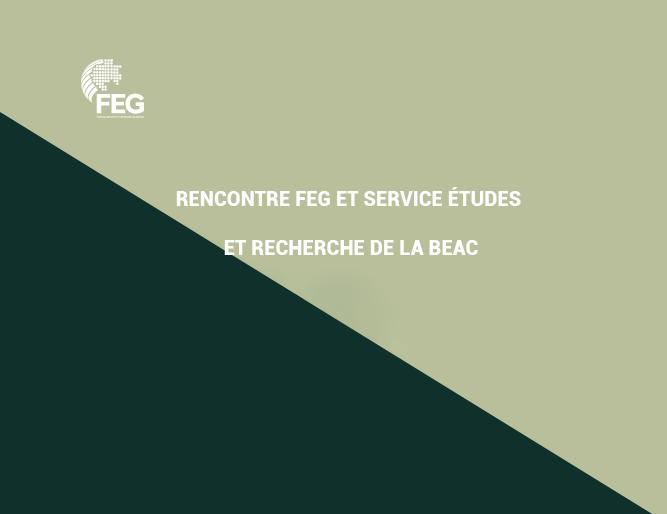 Rencontre FEG et service études et recherche de la BEAC