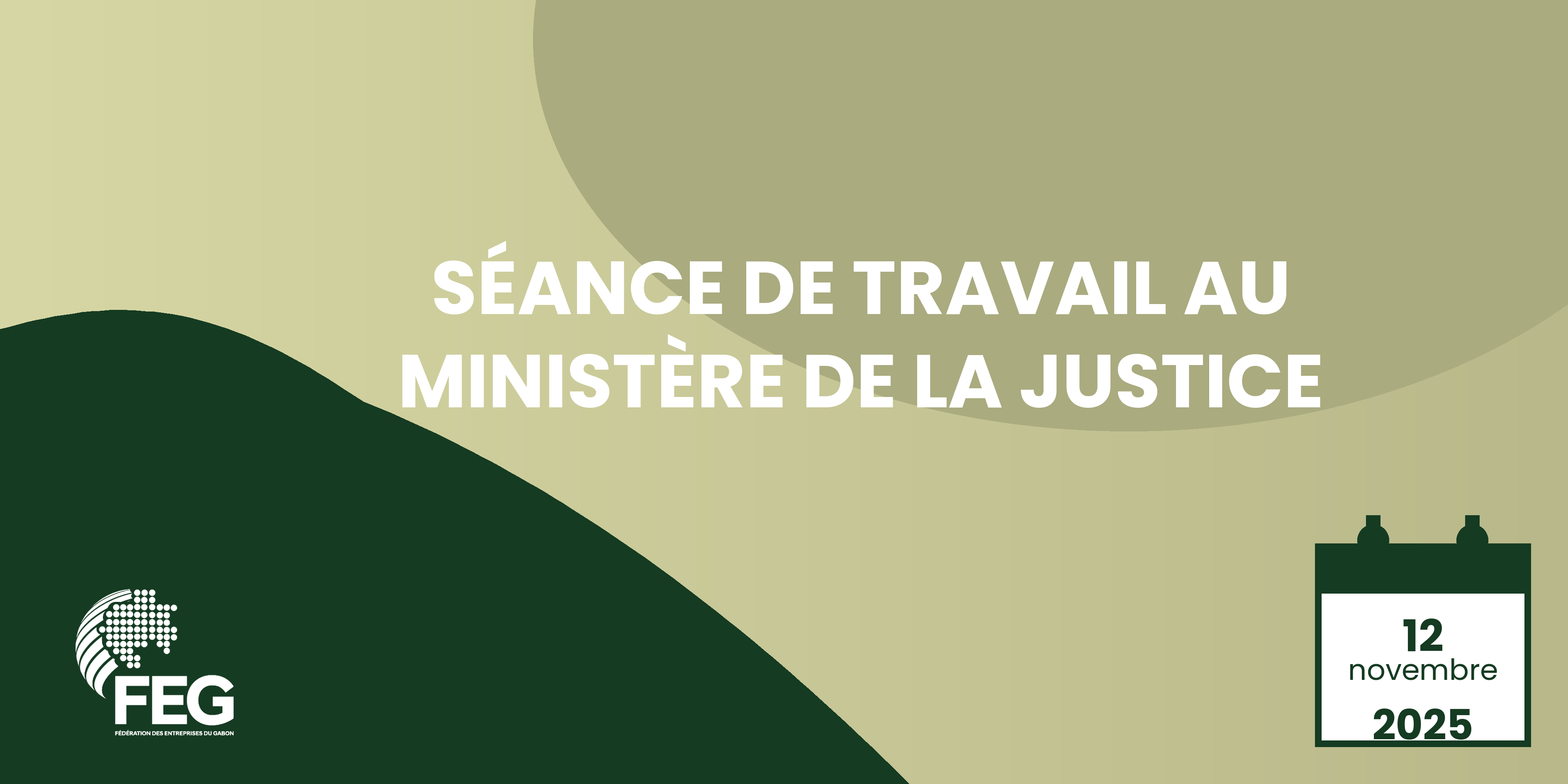 Séance de travail au Ministère de la Justice